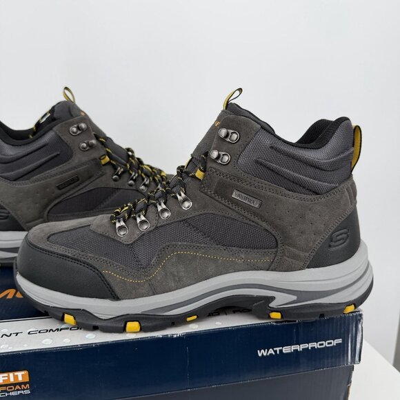 Skechers Men's Trego Pacifico Waterproof Hiking Boots size 13 Relaxed Fit Air-Co - Picture 2 of 11